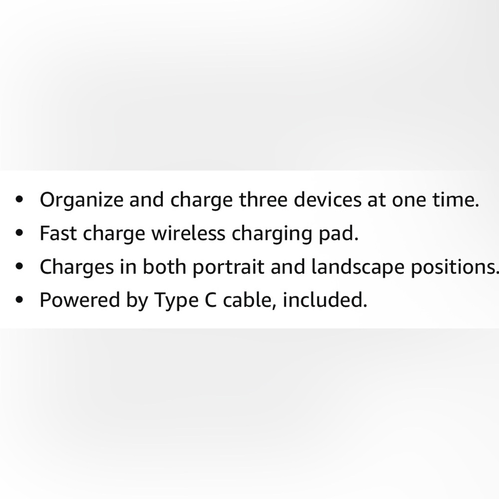3-in-1 Wireless Charging Stand - Black - Picture 4 of 4